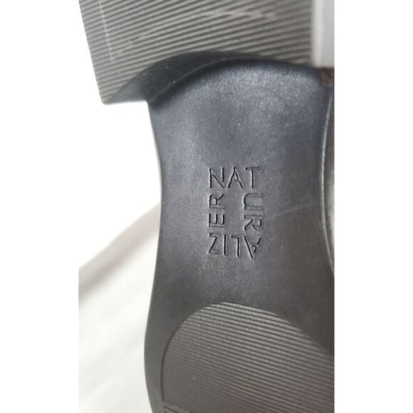 Naturalizer Brown leather low heel Boots w buckle top&ankle sz 6M inside zipper - Picture 15 of 15